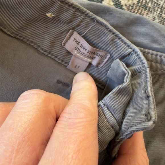 Madewell The Slim Straight Utility Pant in Garment Dye size 27 NWT •NS280 - Picture 10 of 15